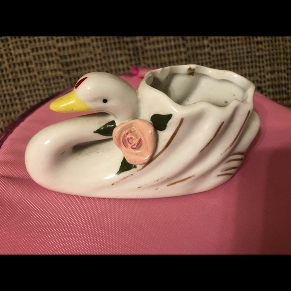 Vintage ceramic swan - Picture 2 of 3